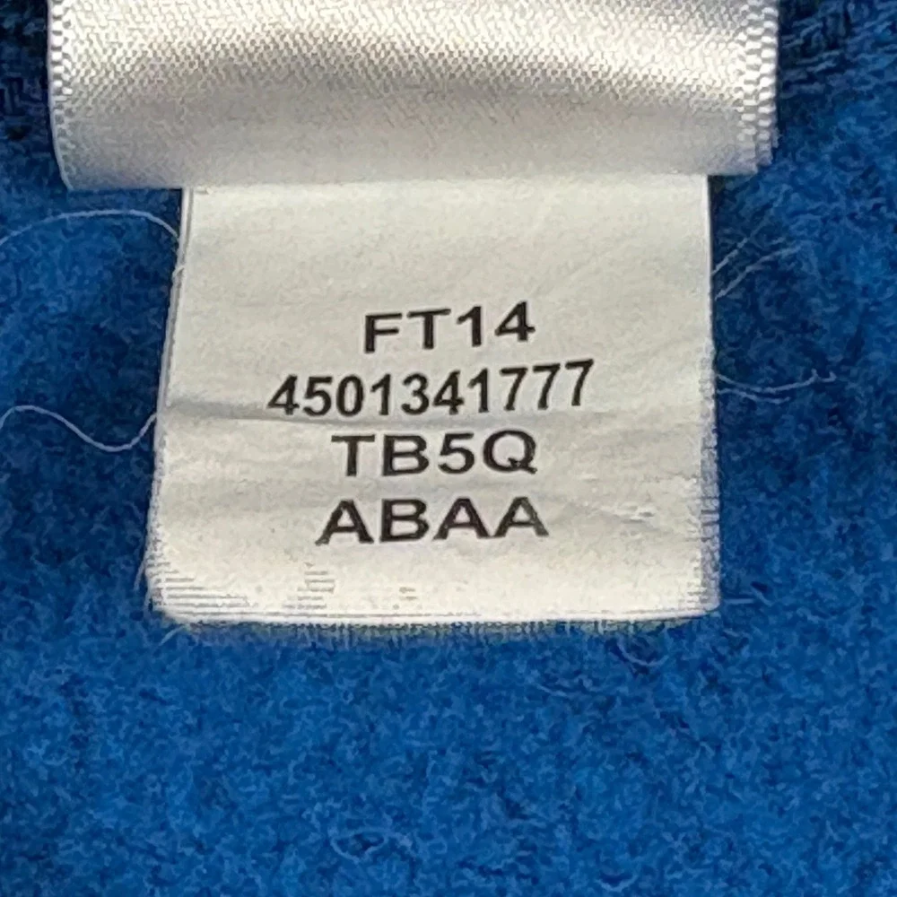 The North Face Full-Zip Hoodie Mens XL TB5Q ABAA Blue Embroidered Logo EUC